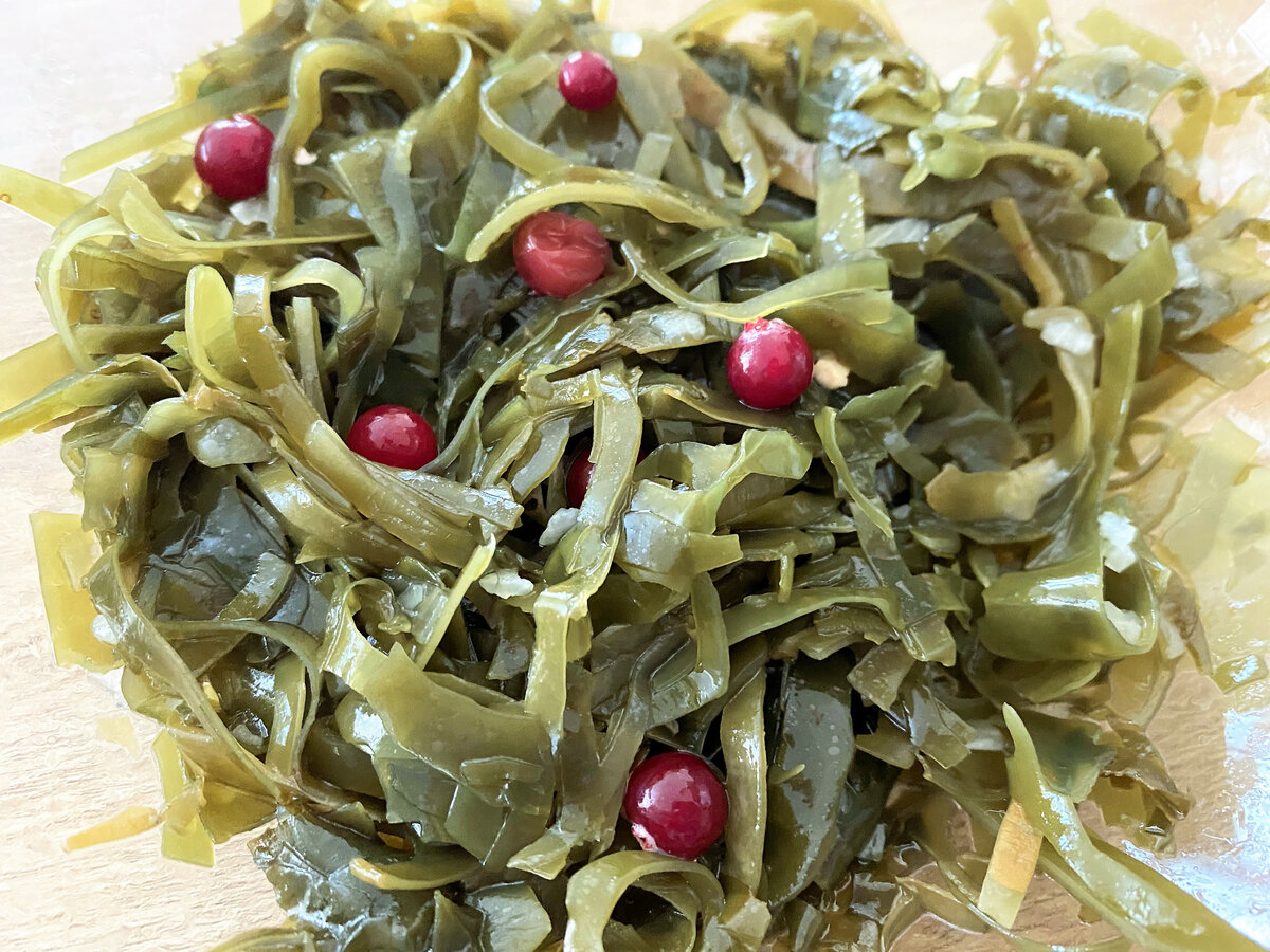 Маринованная ламинария сохраняет свои полезные свойства