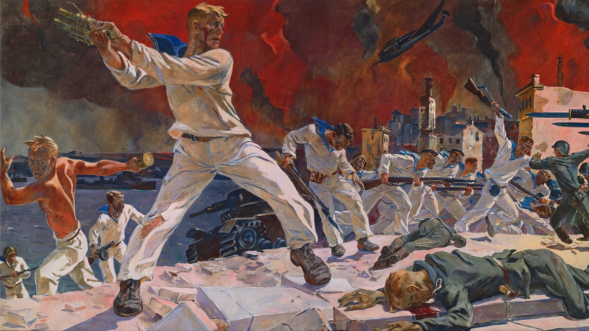 «Оборона Севастополя», Александр Дейнека, 1942 г.©  Государственный Русский музей, Санкт-Петербург
