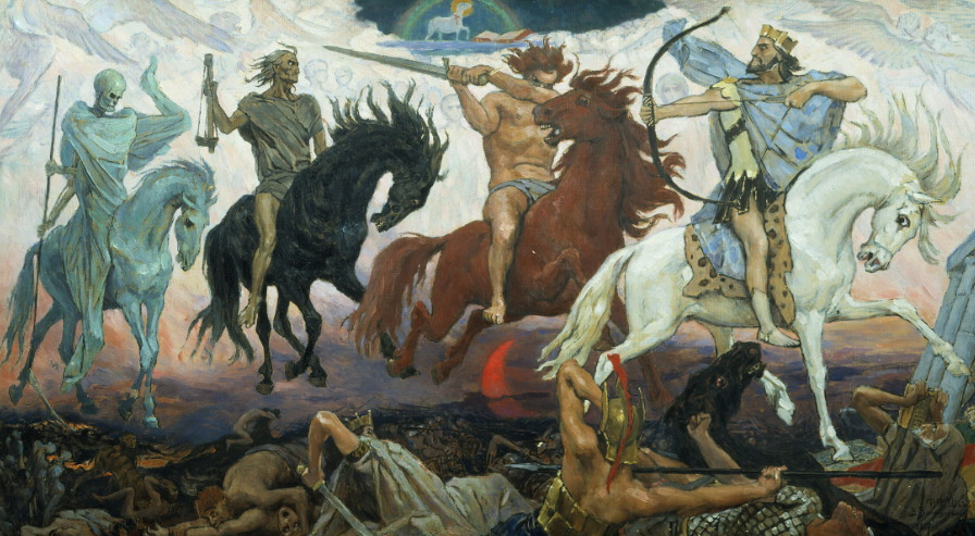 Виктор Михайлович Васнецов. «Четыре всадника Апокалипсиса»,1887. Государственный музей истории религии, Санкт-Петербург, Россия. Читайте и слушайте книги преподобного Паисия Святогорца (1924-1994). Ссылки внизу