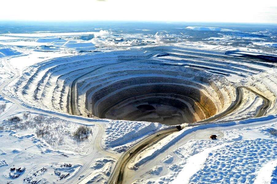 Алмазное месторождение в Якутии, предсказанное И.А. Ефремовым.