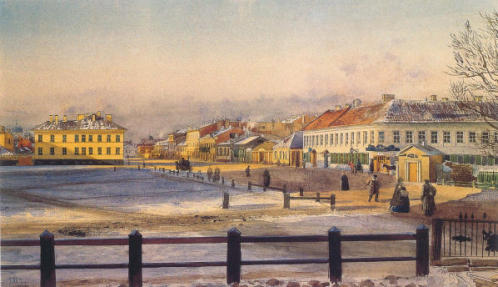 ул. Кирочная на рисунке М.Виллие