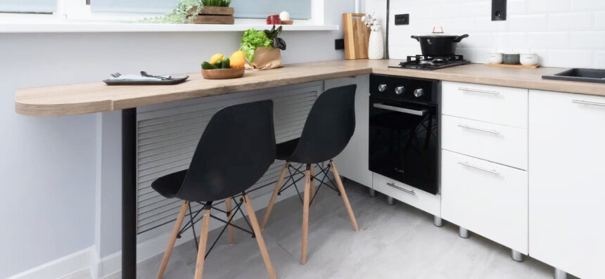 Кухня на ножках: стильно, но не всегда функционально