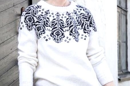 пример жаккарда спицами