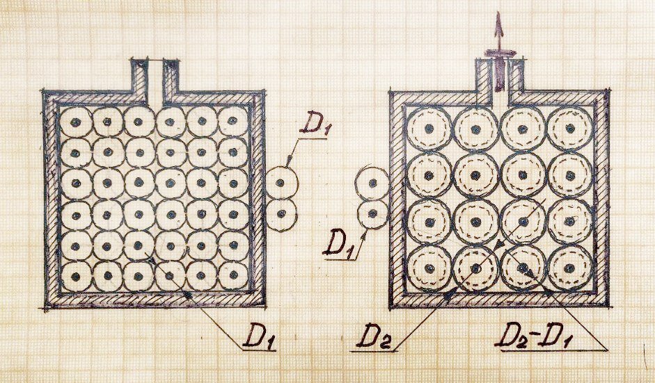 Схемы поведения атомов в закрытом сосуде в случае откачки части газа из сосуда. 