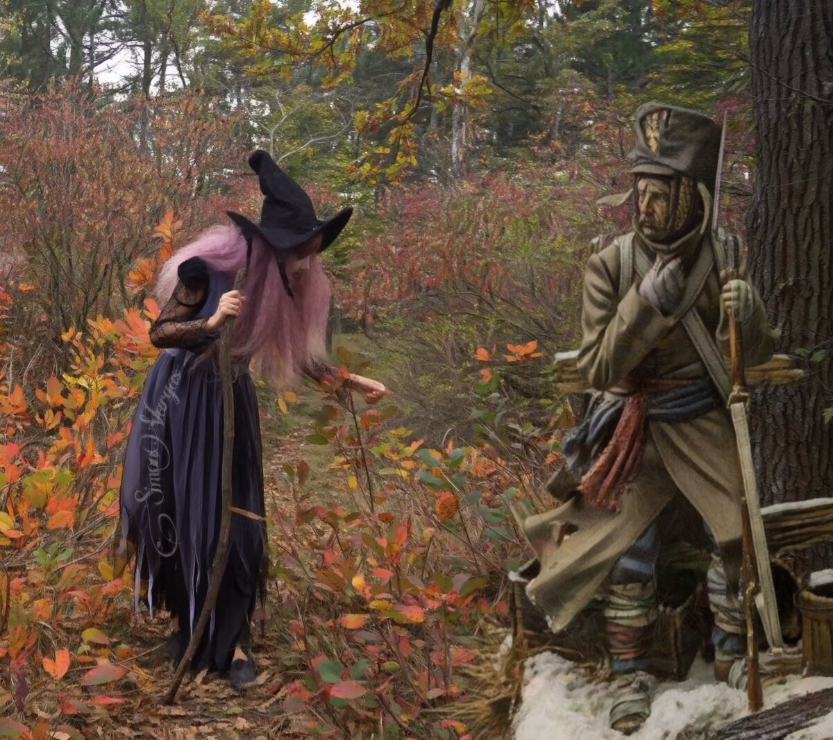 Ведьма Иксебара Дурмузи и капрал Дебо.