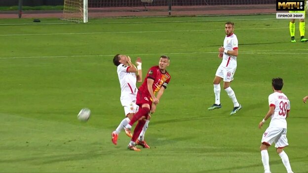    «Арсенал» — «Алания».Скриншот трансляции