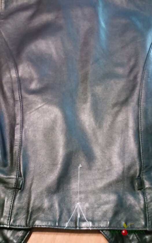 Украшение кожаного жилета. Ателье Ирины Берзиной.