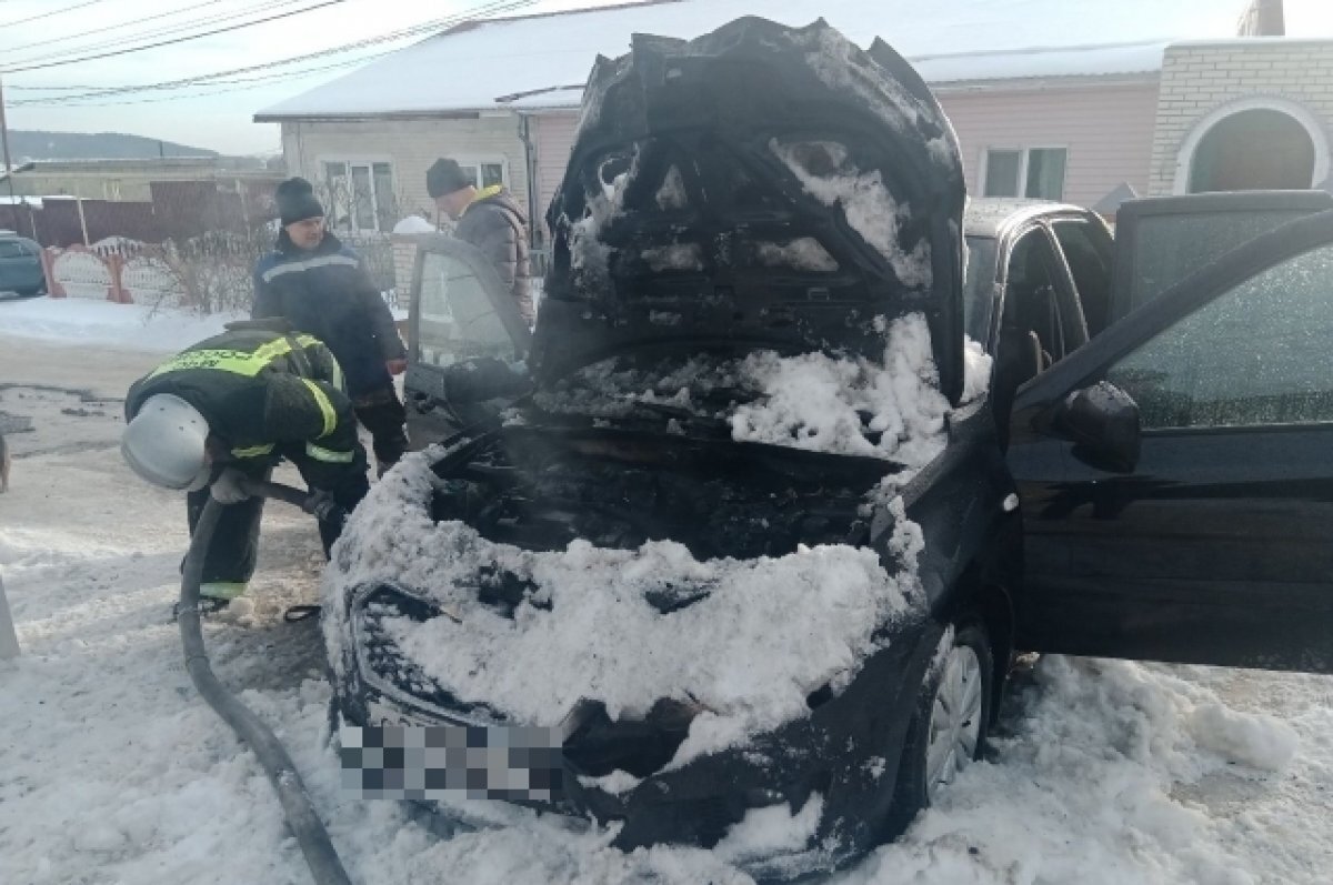    При возгорании машины Datsun on-DO в Городище пострадал 19-летний мужчина