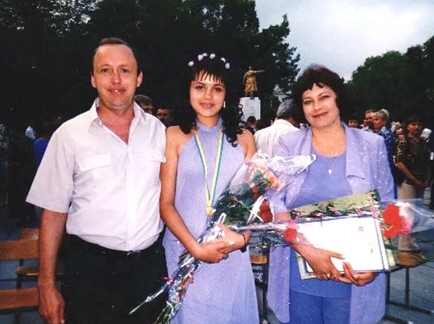 Я с родителями. Школьный выпускной