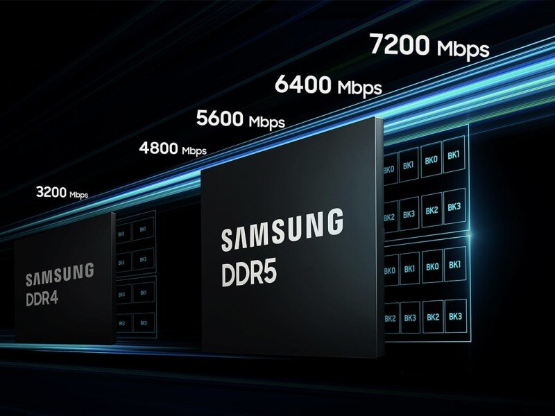    Samsung представила первые в мире чипы памяти DDR5 объёмом 32 ГБ