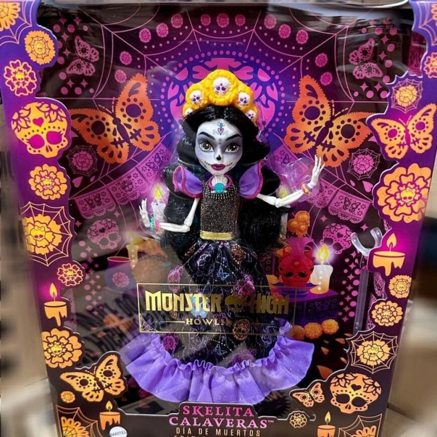 Monster High Howliday Skelita Calaveras Dia de Muertos 2023 года, фото взято из интернета