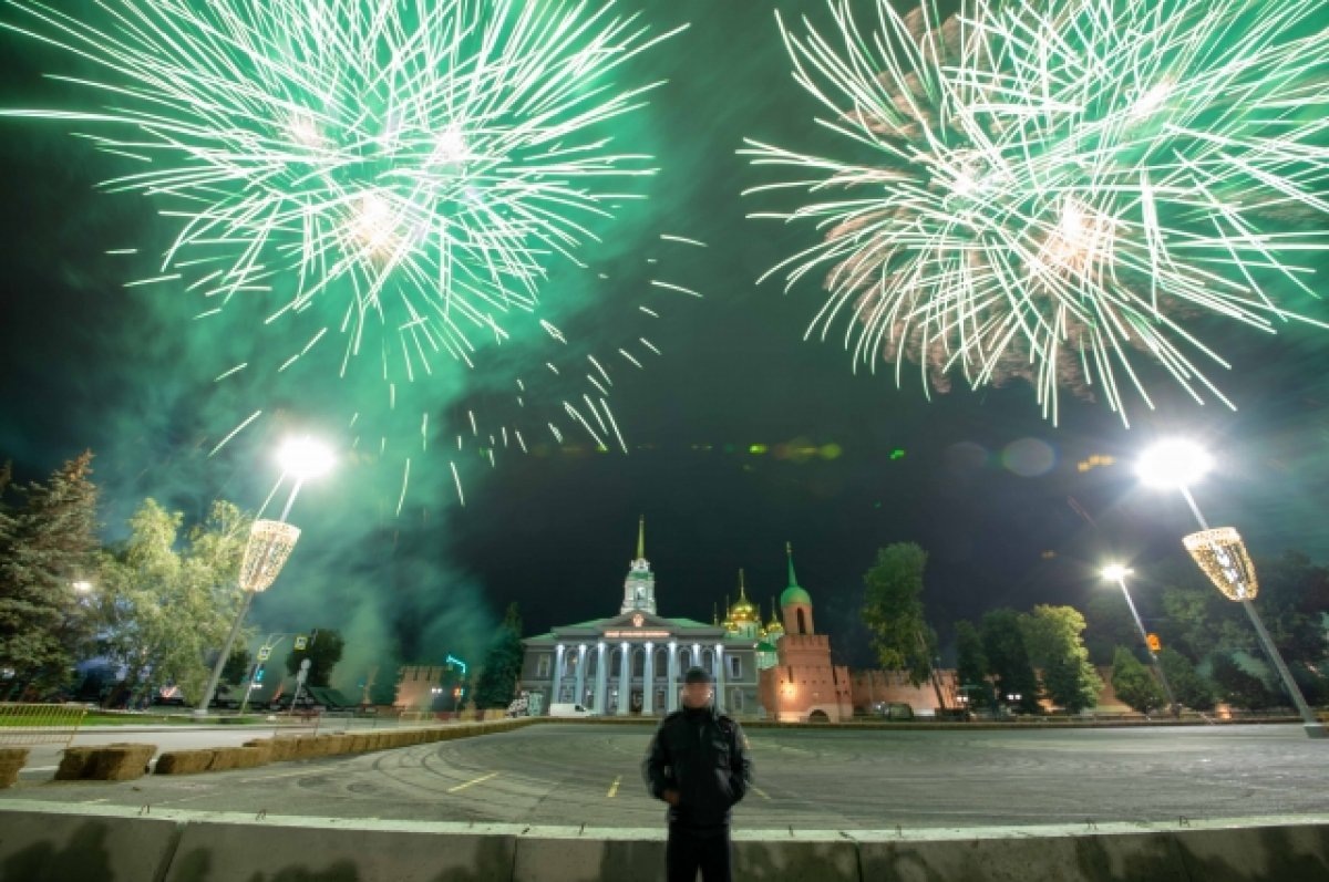    В Туле празднование Дня города завершилось фейерверком