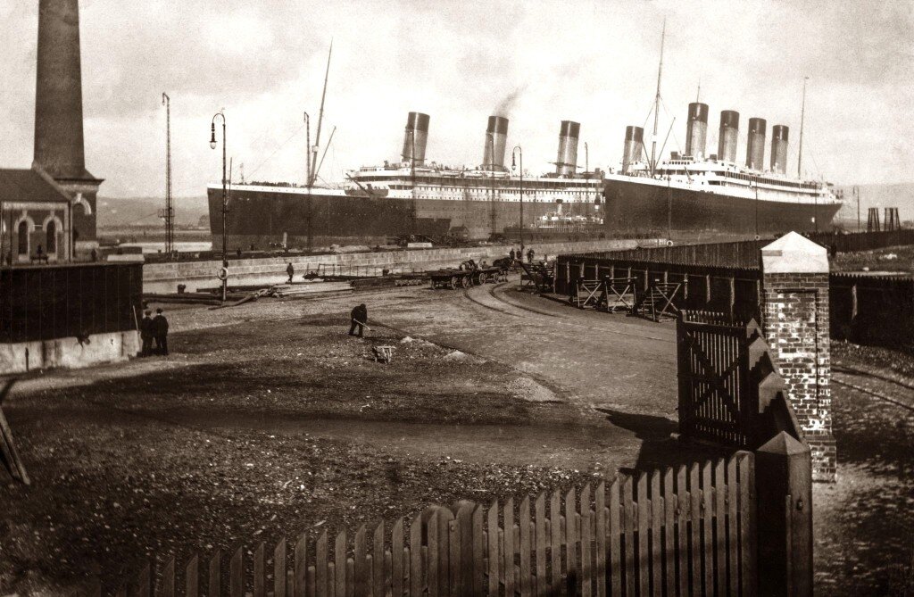 «Титаник» и «Олимпик». Источник: titanicsociety.ru