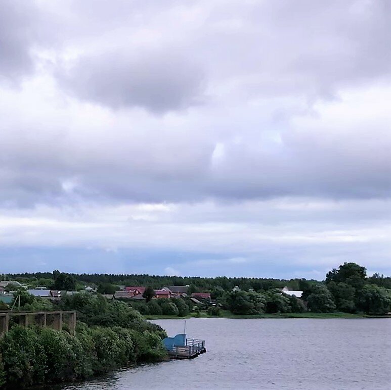 Вид на город Калязин с воды. Фото автора