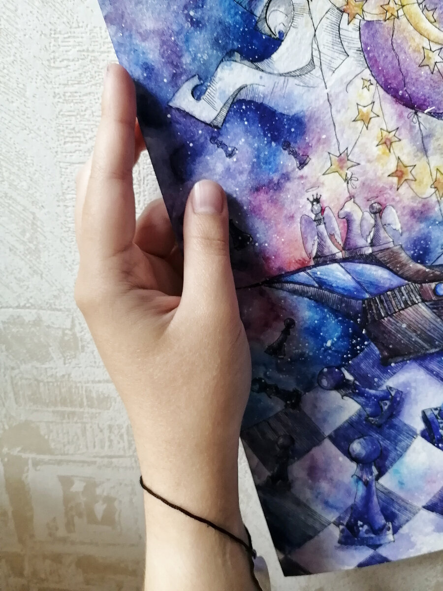 Фрагмент моей иллюстрации💜