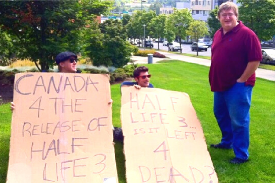 Картина маслом "Габен и канадцы"