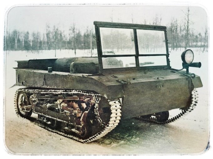 Трофейный С2Р на испытаниях в Кубинке, зима 1940-1941 гг. 