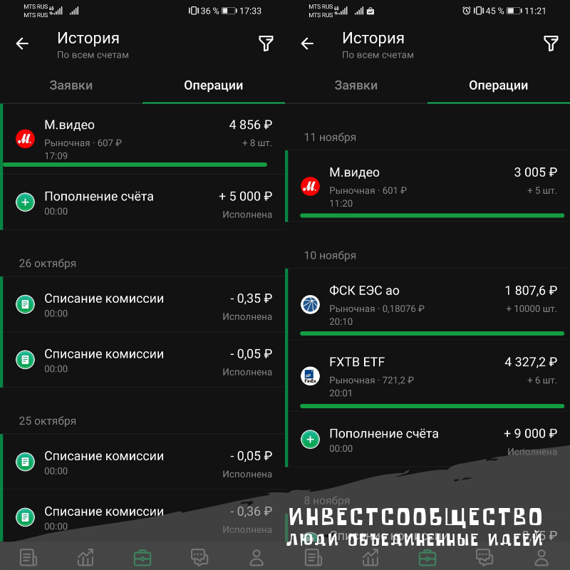 Скрин с моего сбера