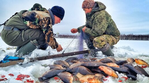 Проверил чужие сети и был наказан! Рыбалка на озере Якутии на карася