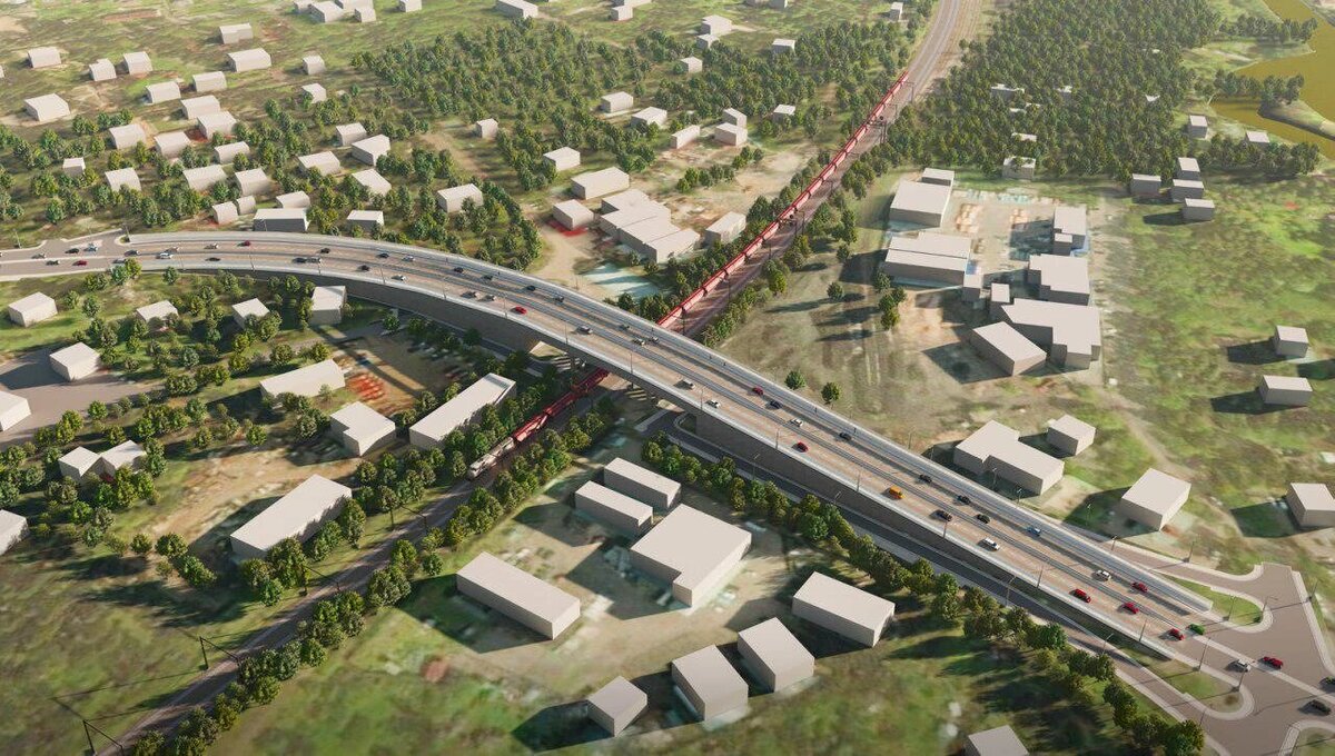 © Комитет по дорожному хозяйству Ленинградской области / road.lenobl.ru (Проект путепровода)