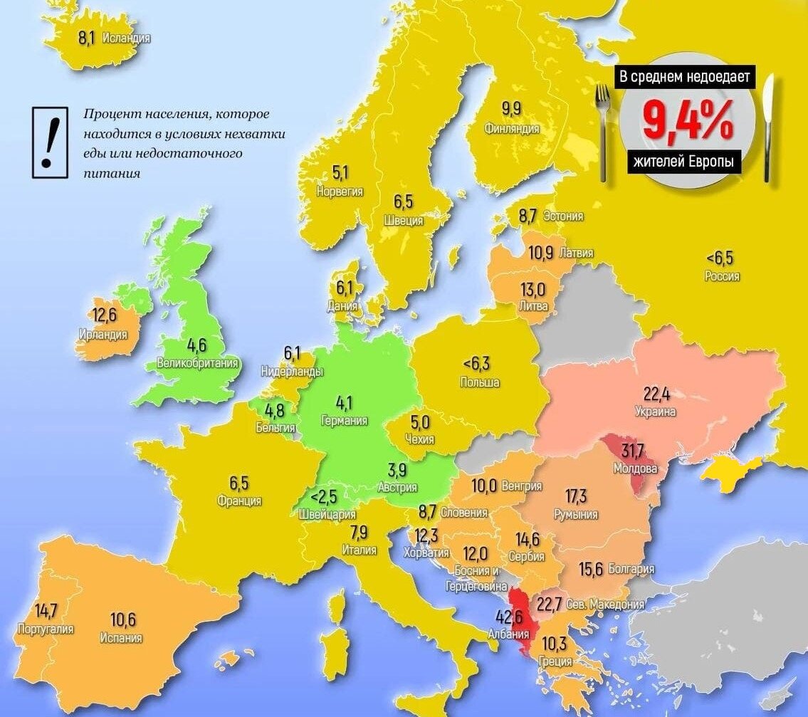 Это было ещё ДО начала нашей операции на Украине. Теперь будет хуже. Намного.