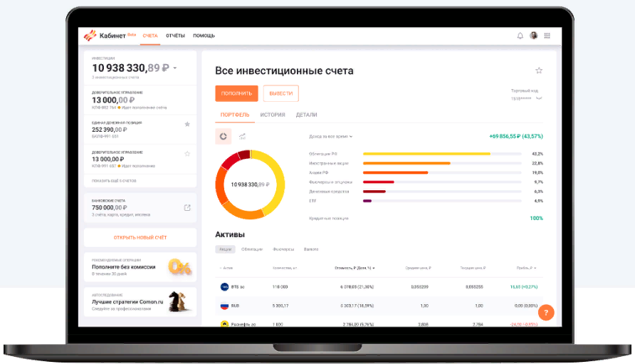 Брокер Финам представил клиентам новый дизайн личного кабинета