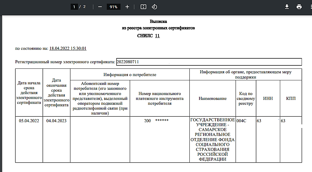 Карта мир и сертификат фсс что это такое