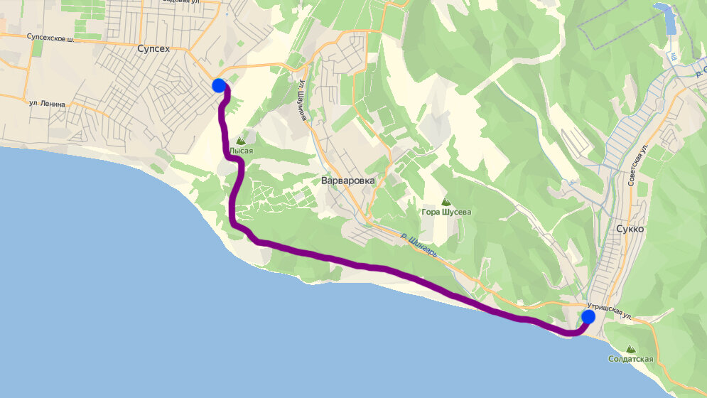 Карта маршрута