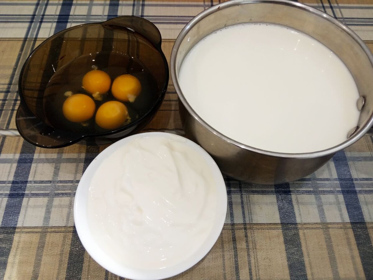 Ингредиенты для приготовления домашнего сыра