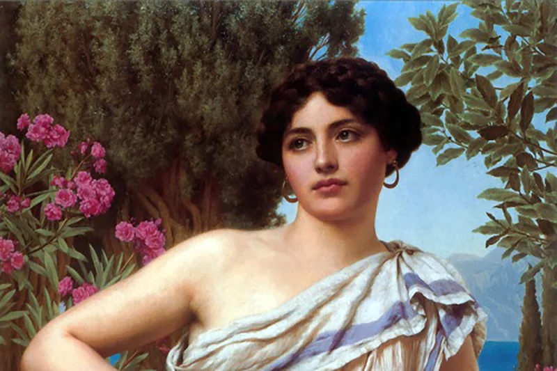 изображений Клавдии Акты до наших дней не сохранилось, представлена картина Э.Хьюза