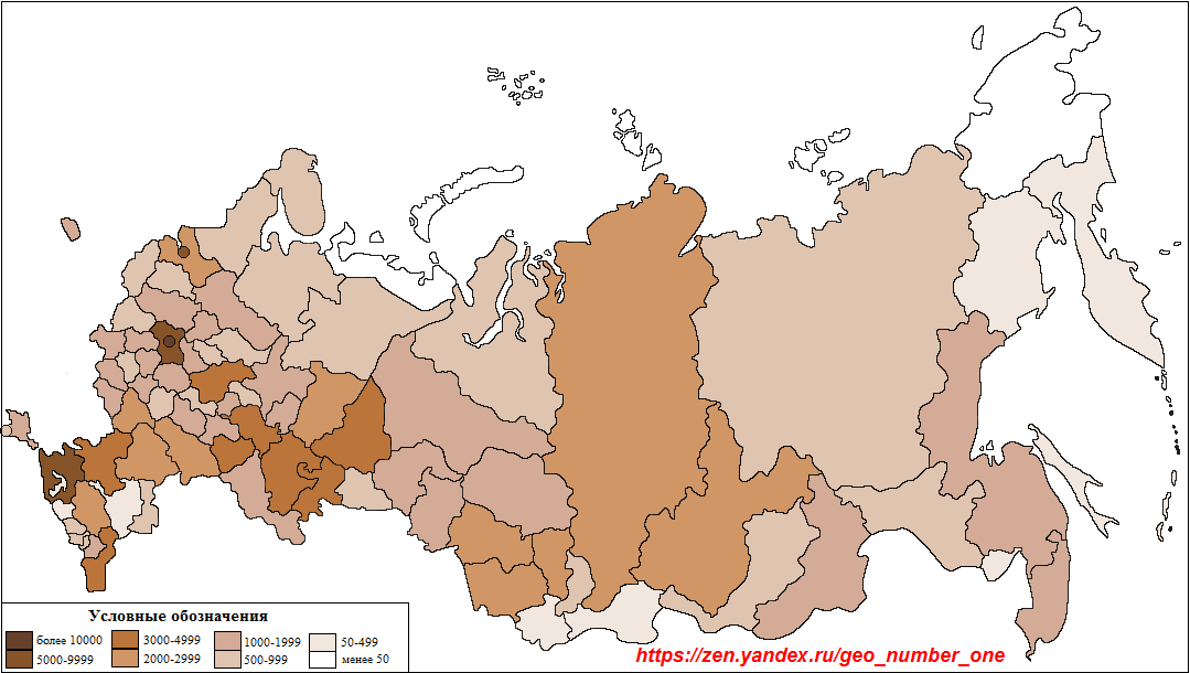 2.Численность населения субъектов РФ в 2021 г., тыс. чел.