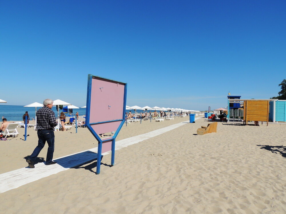 На пляже в Янтарном