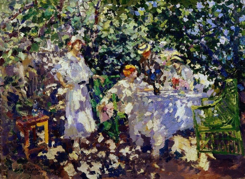 В саду. Гурзуф, 1914