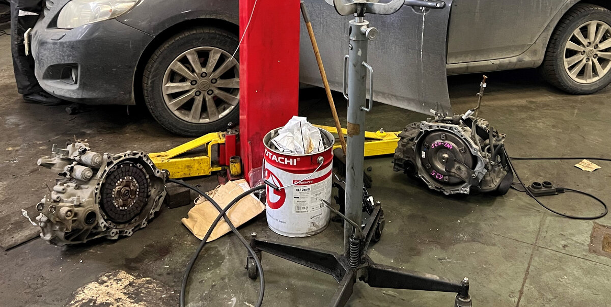 Процесс замены РКПП на АКПП, фото из личного архива