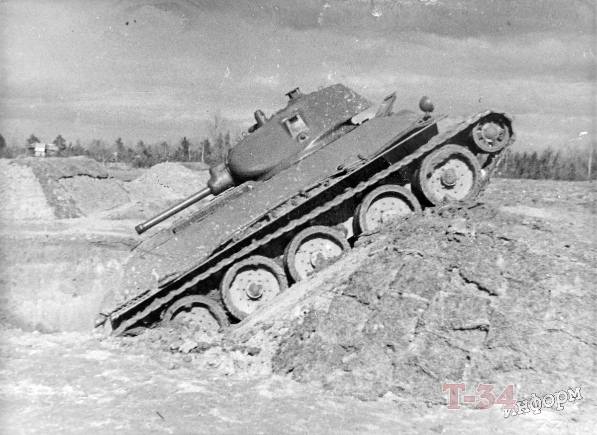 Т-34 с орудием л-11 на испытаниях в Харькове