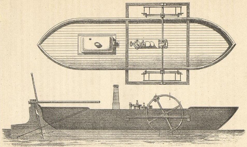 Первые пароходы в мире