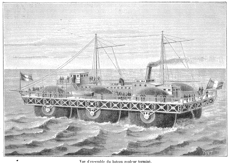    «Скоростное катящееся судно Базена», 1896Wikipedia