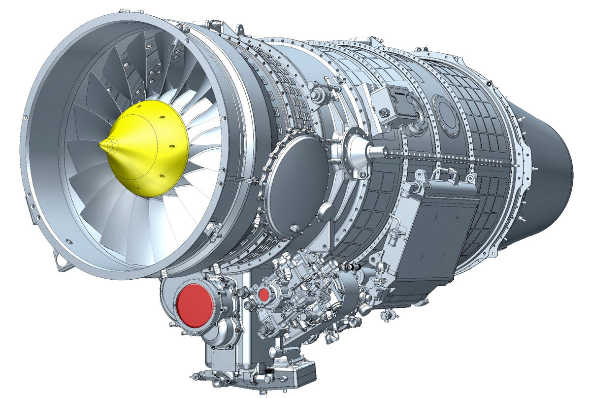 Цифровой макет двигателя АИ-222-25 © ОДК