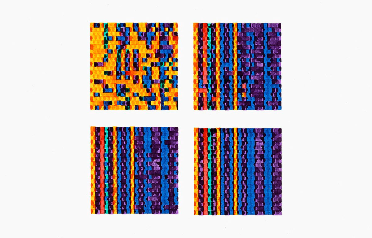 Frieder Nake, Matrix Multiplication (1967-68) 