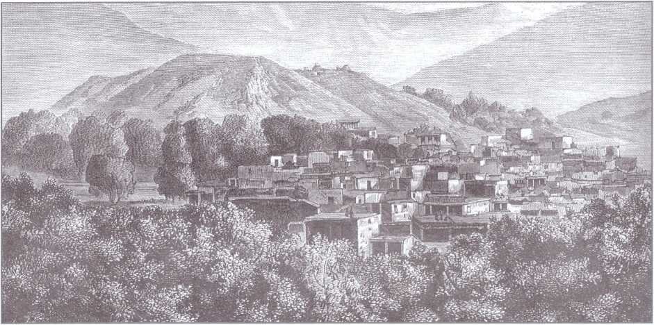 Селение Ботлих. Дагестан. 19 век. 