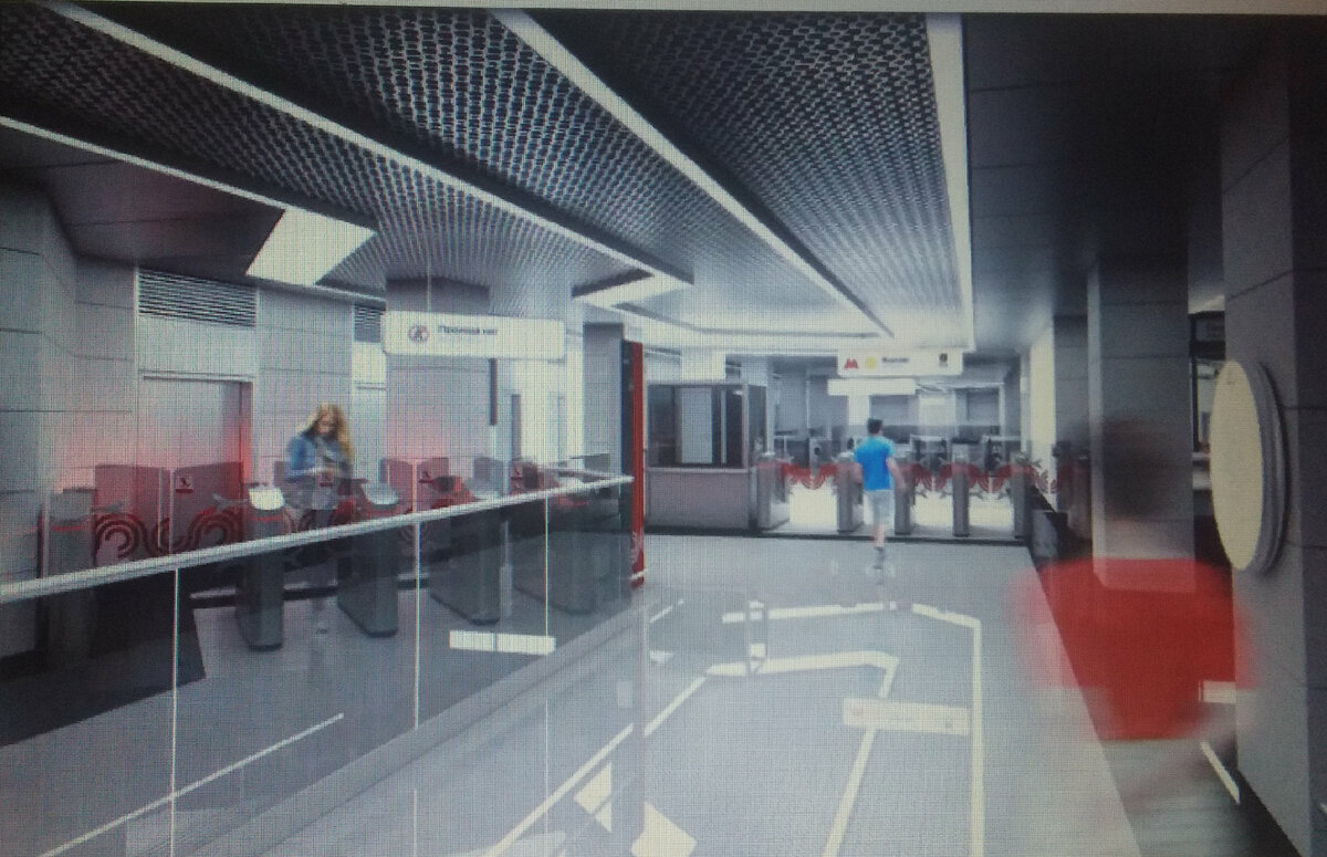 Внутренние устройство станции "Аэропорт Внуково"