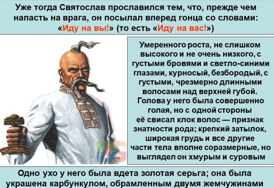Как выглядел святослав игоревич на самом деле