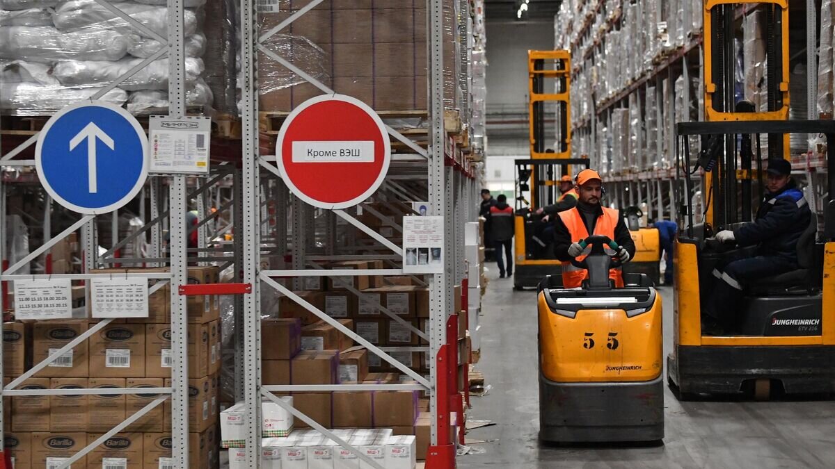    Распределительный центр в Подмосковье© РИА Новости / Михаил Воскресенский