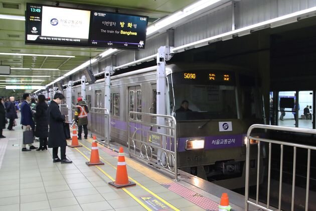    На станции Сеульского метро (cc) Mtattrain