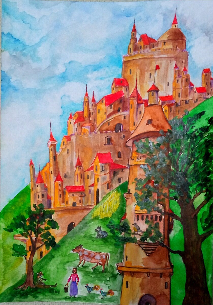 Акварель./....🏡☀️✨