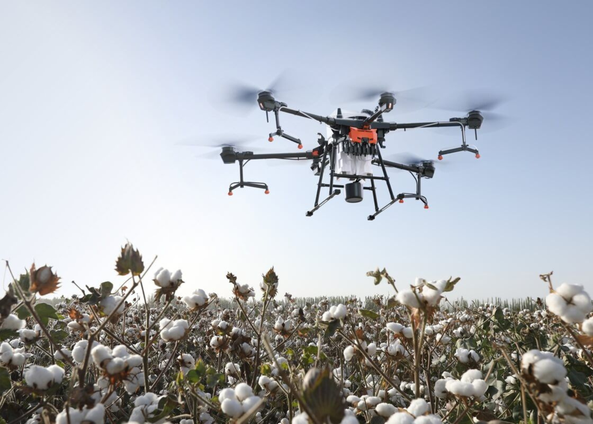 Drones v. Агродроны DJI. АГРОДРОН (БПЛА) – опрыскиватель. DJI Agras t30 в поле. БПЛА для сельского хозяйства 30 кг.
