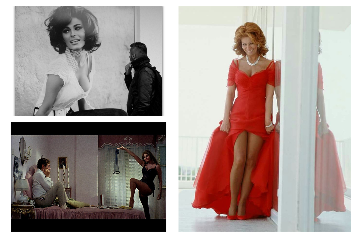 Коллаж фото Софи Лорен