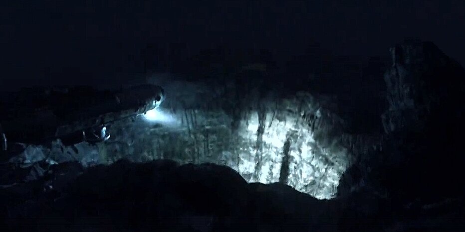 Вот из этих дыр они и полезли (Кадр из сериала "Поверхность")