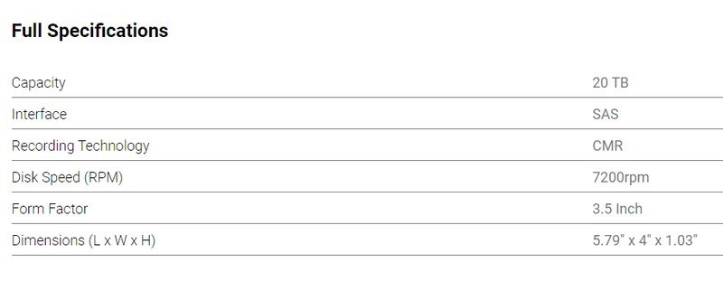 Спецификация WD Ultrastar DC HS760