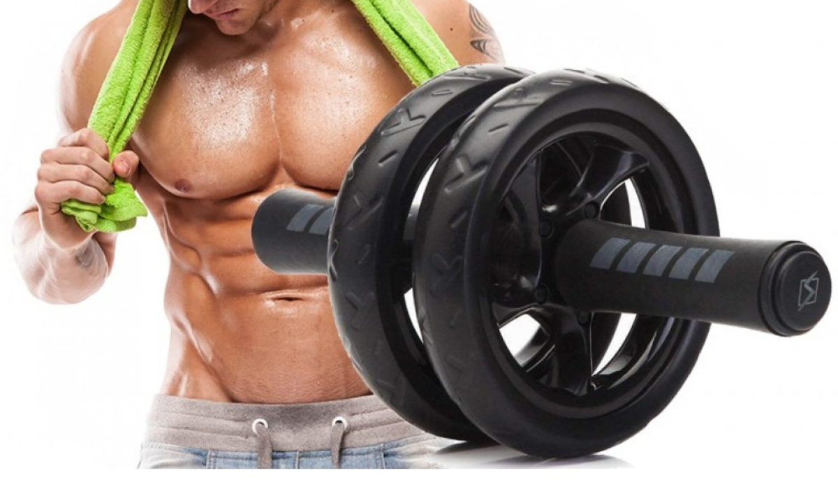 пришлось загуглить: это чудо техники называется гимнастический ролик!